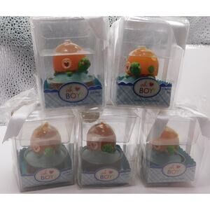 "Oh BOY" Turtle Kate Aspen Candle New in Box Set of 5